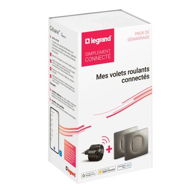 Pack de démarrage volets roulants connectés Titane - Céliane with Netatmo LEGRAND