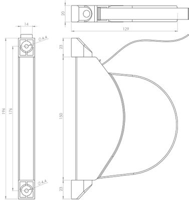 Enrouleur pivotant à sangle largeur 14 mm blanc pour volet roulant CIME