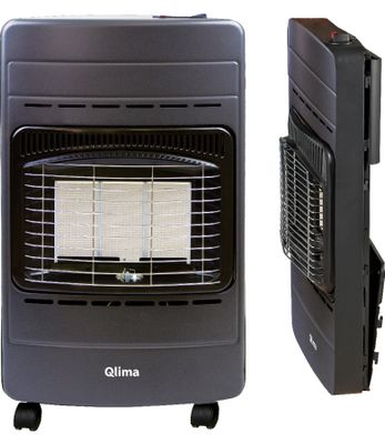 Poêle à gaz infrarouge pliable 4,2kW GH142RV G1/2 sans détendeur noir - QLIMA