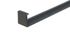Profil raccord droit PVC gris anthracite 1158 pour planche de rive - longueur 300 mm - DECEUNINCK