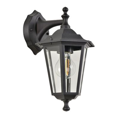 Applique extérieur descendante E27 Valence noir IP44  60W - COREP