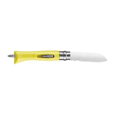 Couteau de poche bricolage jaune multifonction - OPINEL