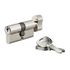 Cylindre de serrure à bouton 30 x 30 mm STD nickelé 3 clés THIRARD