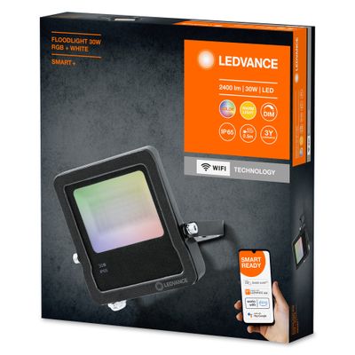 Projecteur extérieur LED connecté Smart + anthracite IP65 2400 lumens RGBW - LEDVANCE