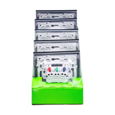 Prises 2 pôles + terre Odace affleurante anthracite par 5 - SCHNEIDER ELECTRIC