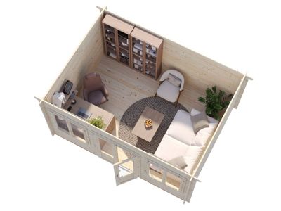 Chalet de jardin en bois Lisa - 16,1 m² hors-tout - Livraison à domicile incluse - PALMAKO