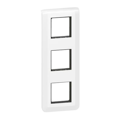 Plaque avec support verticale 3 x 2 modules finition blanche Mosaic LEGRAND