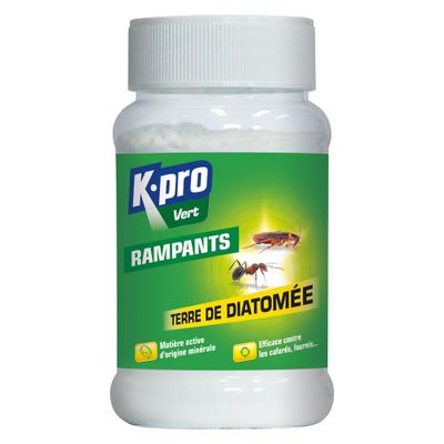 Terre de diatomée pour insectes rampants (cafards, fourmis...) 100g - K-PRO