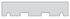 Couvre-mur plat 100 x 30 x 4 cm blanc SAS