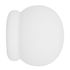 Embout déco boule en bois à emboîter diam 28mm Finition Blanc laqué