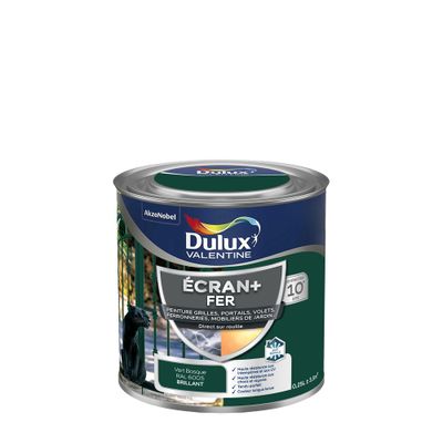 Peinture Ecran+ Fer Brillant Vert Basque 250 mL - DULUX VALENTINE