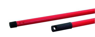 MSV Manche à Balai En Acier Robuste 120 Cm – Rouge/Noir – Pour Un Ménage Efficace Et Durable