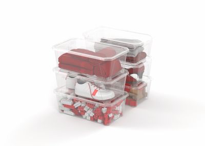 Bacs plastiques Fly Box 6 litres avec couvercle par 6 SUNDIS