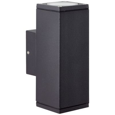 Applique extérieur 2 lumières GU10 Hally anthracite IP44 10W - BRILLIANT