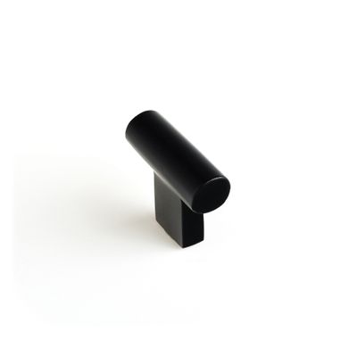 Bouton de meuble en T noir mat 33 x 12 mm REI