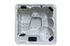 Spa semi-rigide carré acrylique 200 x 200 cm hauteur 78 cm 5 places - BESTWAY