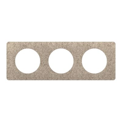 Plaque de finition 3 postes Feutre - Céliane LEGRAND