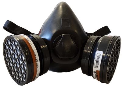 Demi-masque respiratoire A2P3 avec 2 filtres GERIN