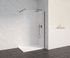 Paroi de douche à l'italienne 100x200 cm profilé noir verre transparent 8 mm Signature - OCEA
