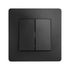 Interrupteur double va-et-vient noir Caly - DEBFLEX