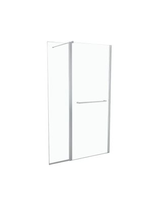 Paroi de douche à l'italienne avec déflecteur Hawai transparente 40 + 100 x 205 cm