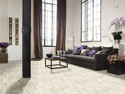 Sol PVC décor bois trento chalet oak rouleau de 4m vendu au m² BEAUFLOR