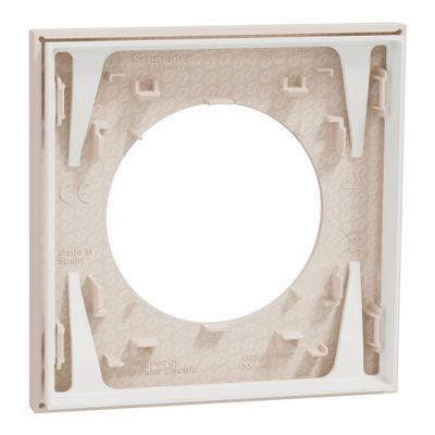 Plaque de finition 1 poste Odace 2025 beige sable - SCHNEIDER ELECTRIC