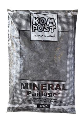 Paillage décoratif en ardoise noire 10/40 mm 20 L - RACINE