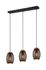 Suspension E27 Bidar noir et or 3x28W - REALITY