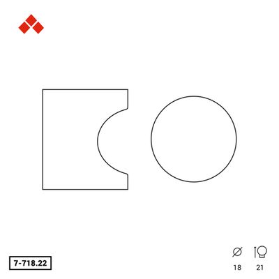 Bouton de meuble cylindrique nickel satiné diamètre 18 mm REI