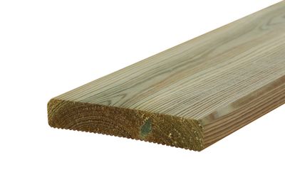 Lame de terrasse pin 1 peigne traitée autoclave vert - 21 x 120 X 2500 mm - HENRY TIMBER