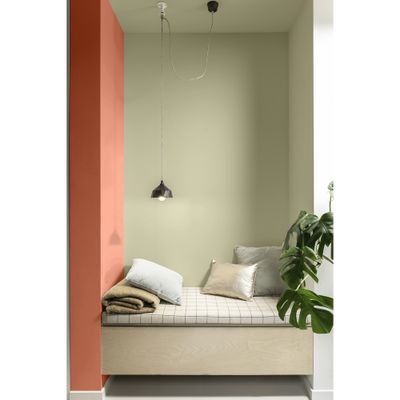 Peinture crème de couleur Terre cuite satin 0,5L - DULUX VALENTINE