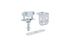 Monture pour rail Acia pour fixation sur chant charge 50 kg par 2 CIME