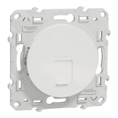 Prise RJ45 grade 3 catégorie 6 blindé blanc - Odace 2011 SCHNEIDER ELECTRIC