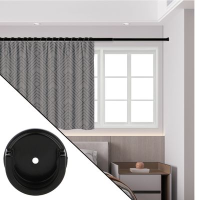 Naissance entre mur en métal diam 20 mm Finition Noir mat par 2 - MOBOIS