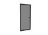 Porte de douche pivotante Tahiti fumée profilés alu noir mat 100 x 200 cm