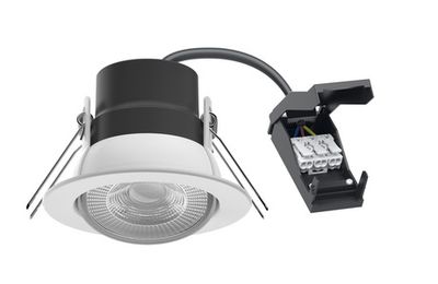 Spot LED encastrable salle de bain IP65 et BBC dimmable et orientable Blanc - EF5 ARIC