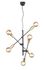 Suspension E27 Cross noir et bronze 6x28W - TRIO