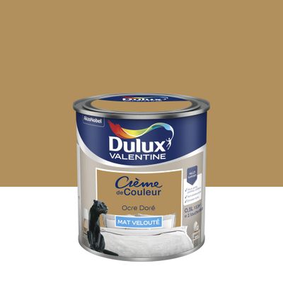 Peinture Crème de Couleur Ocre Doré mat 0,5 L - DULUX VALENTINE
