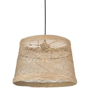 Suspension ficelle tressée E27 100W Ø35 cm NUDE - COREP