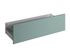 Façade tiroir pour meuble de cuisine Lotus vert d'eau mat 35 x 120 cm OFITRES