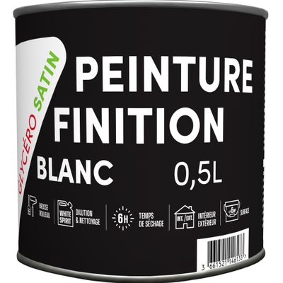 Laque Glycero Blanc Satin 0,5 L - TDP