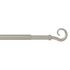 Tringle de vitrage extensible en métal de 0.6 à 1 m diam 10 mm Finition Nickel mat - MOBOIS
