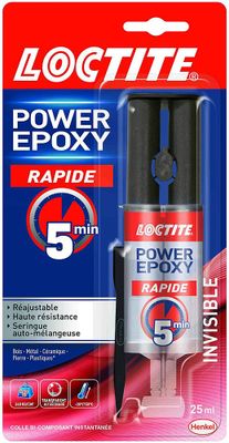 Colle de réparation Power époxy seringue invisible 25 ml - LOCTITE