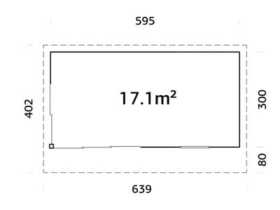 Studio Jardin Andrea 17,1M2 Slide+Livraison à domicile incluse
