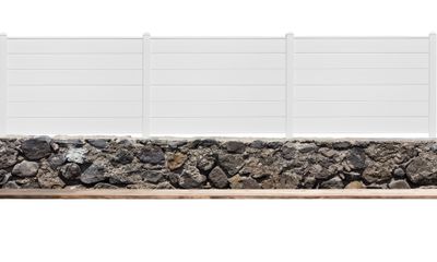 Lame multifonction à emboîter - PVC - Blanc - 205 x 30 mm - L 1,80 m - Lot de 1 - MOREY