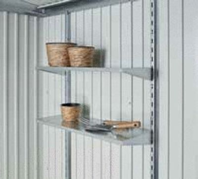 Fixations verticales 173 cm par 2 pour abri Europa ou armoire BIOHORT Livraison à domicile incluse