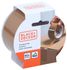 Ruban adhésif d'emballage 50 m x 48 mm - BLACK & DECKER