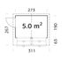 Kiosque/Stand en bois Stella avec comptoirs pliants - 8,3 m² hors-tout - PALMAKO