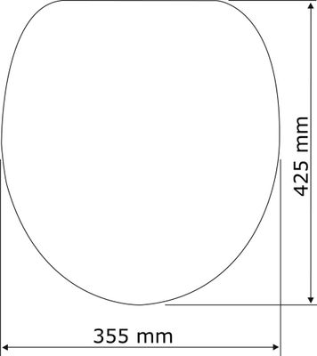 Abattant de WC MDF Gris chêne WENKO